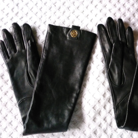 Tory Burch Long Leather Gloves (Rare) - Picture 10 of 10